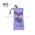 Hot sale microfiber glasses package drawstring printed bag